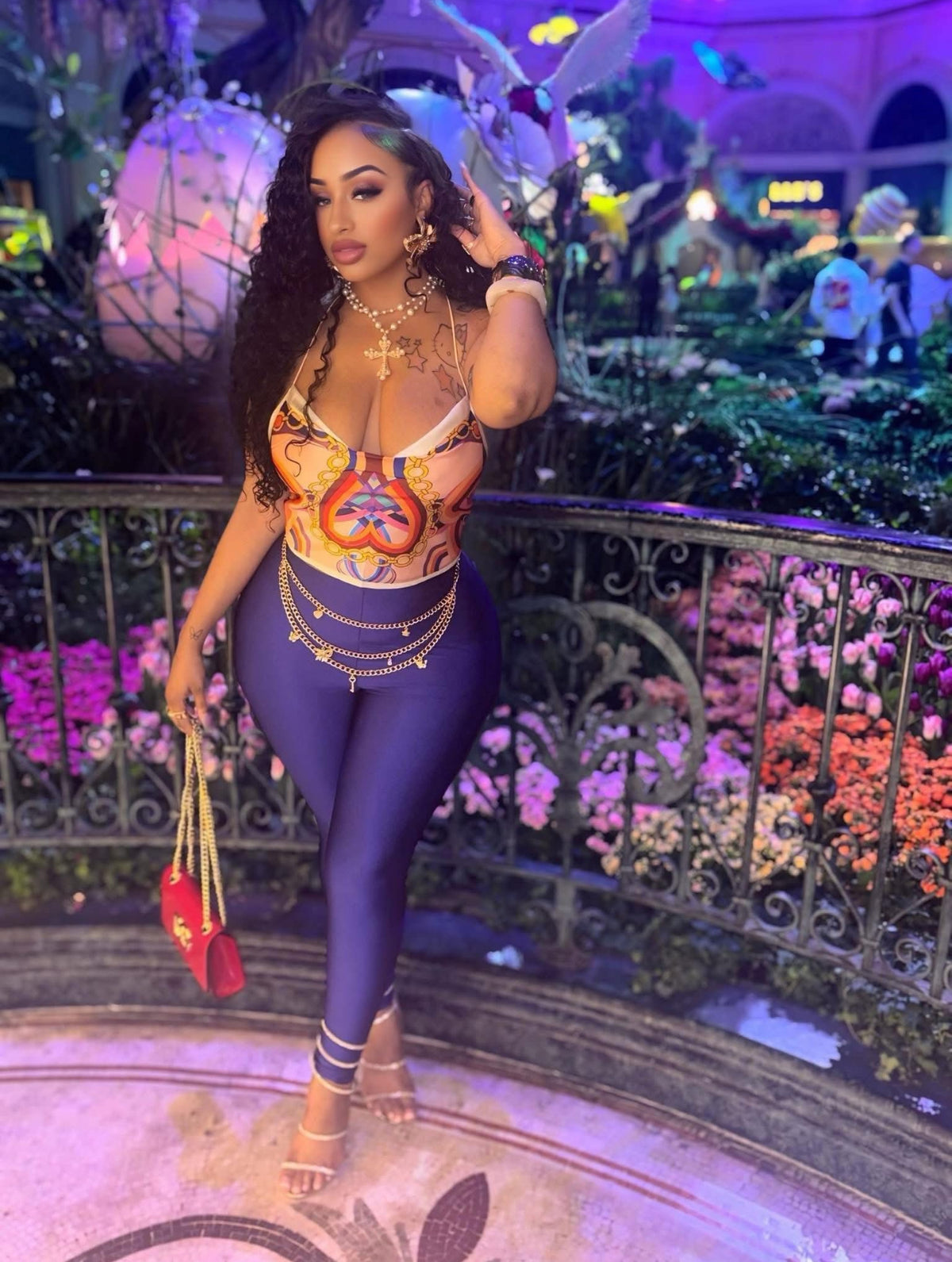 Midst satin top set