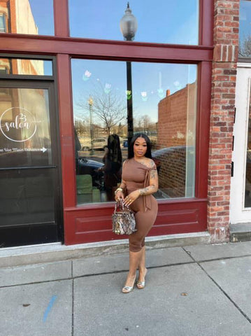 Off shoulder capri set